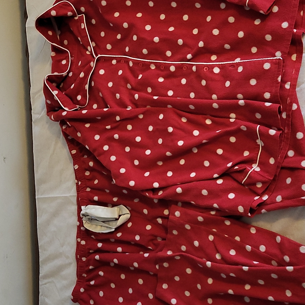 Plus size fleece pajama set